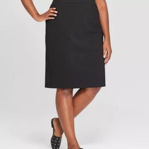 Ava & Viv Black Pencil Skirt NWOT